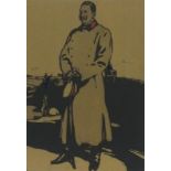 After William NICHOLSON (1872-1949), Coloured lithograph, 'The Kaiser', 12.25" x 8" (31.1cm x 20.