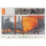 CHRISTO & JEANNE-CLAUDE (b.1935), Lithograph in colour, The Gates Project of Central Park,