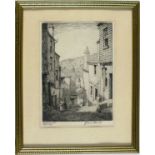 * James Lewis STANT (Flourished 1931-1959), Etching / dry point, 'Bethesda Hill St Ives',