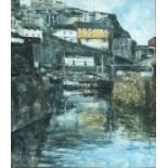 * David WESTON (b.1942), Watercolour, Mevagissey Harbour, Signed & dated (19)80, 14" x 12" (35.6cm x