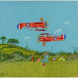 * Lewis MITCHELL (b.1938), Oil on board, Inscribed 'Airshow' to verso, Signed & dated (20)10,