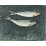 * Robert JONES (b.1943), Colour pencil & pastel, Herring, 14.25" x 18.25" (36.8cm x 46.3cm)