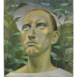 Cecil RILEY (1917-2015), Oil on canvas, 'Head of Christ', Inscribed to verso, Unframed, 18" x 16" (