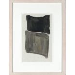 * Tony O'MALLEY (1913-2003), Watercolour, Untitled abstract in grey & black, Signed with