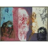 * Feliks TOPOLSKI (1907-1989), Limited edition lithograph in colours, 'The First Night', Signed &