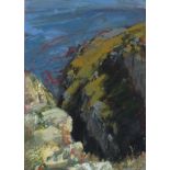 * Martin COLLINS (b.1941), Oil on board, 'Great Ormes Head Llandudno', Inscribed to verso, Signed,