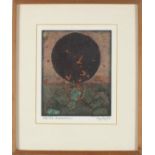 * Roy RAY (b.1936), Mixed media on board, 'Ancient Sun', Signed & dated Sept 22 (19)82, 6.75" x 5.5"