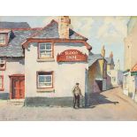 * James Marshall HESELDIN (1887-1969), Watercolour, The Sloop Inn St Ives, Signed, 6.25" x 8" (