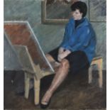 * Philip MATTHEWS (1916-1984), Oil on canvas, 'Life Class Camberwell' - model Jane Seymour',