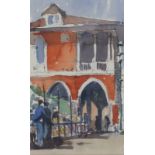 * John MILLER (1931-2002), Gouache, 'Fish Market Venice', Artist Catalogue Number 2738KC,