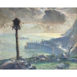 * Samuel John Lamorna BIRCH (1869-1955), Oil on canvas, Lamorna Cove from the artist's garden (at