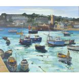 * Eric WARD (b.1945), Oil on canvas, 'Summer at St Ives', Inscribed on label, Signed, 19.5" x 23.25"