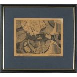 * Daphne MCCLURE (b.1930), Etching, 'Teeth Abstraction', Inscribed in pencil, Signed, 6.75" x 8.