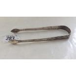 Pair George III sugar tongs by P & A Bateman 1792