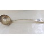 Plain oe pattern soup ladle with oval bowl Sheff 1911 by W & H 245g