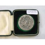 Birmingham – The silver Assay office medal for 25 years loyal service 1926 fitted box