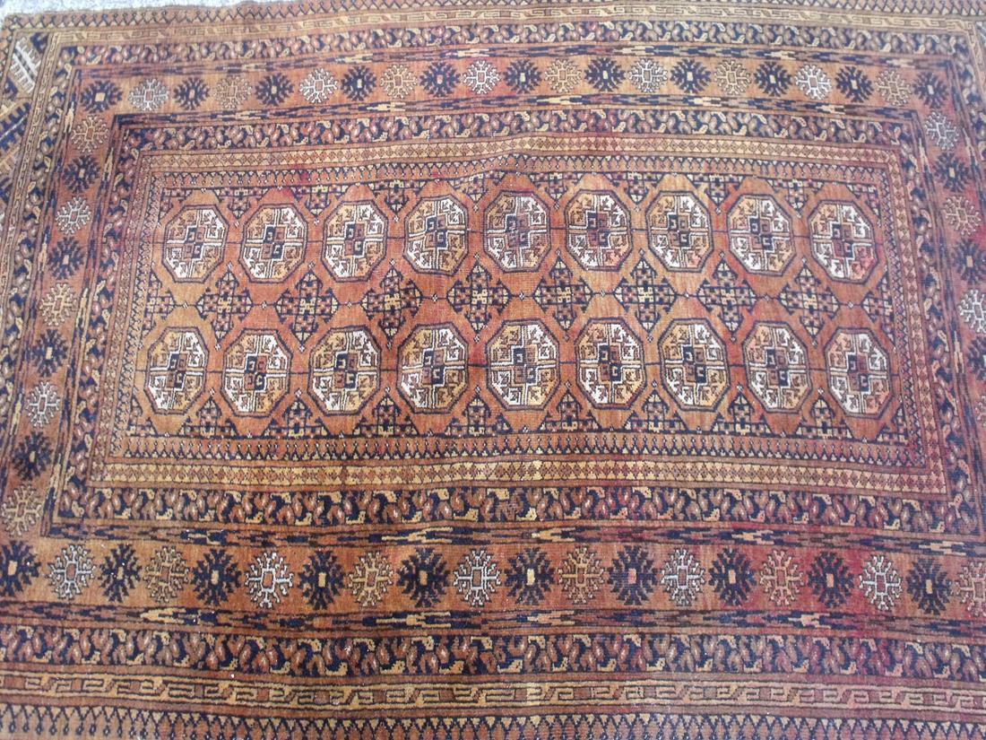 Belouche rug with 2 rows of 9 guls 6'3” x 4'4”