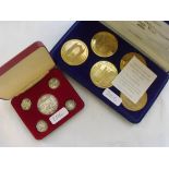 Bigbury mini hoard replica coins and 1975 European architectural medallion