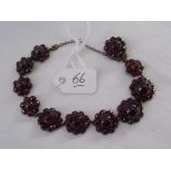 An antique garnet bracelet