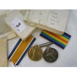 A pair of WW1 medals to PTE Z.A.R. LEAT R.A.F. (with boxes)