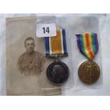 WWI Medal Group M 337897 PTE JA Sinclair ASC with Photo