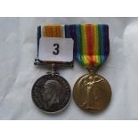 A pair of WWI Medals to Capt J. M. Christie