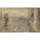 Jack Butler Yeats RHA (1871-1957) MUST HAVE BEEN AN ALLEGORY, 1899 pencil and wash on paper