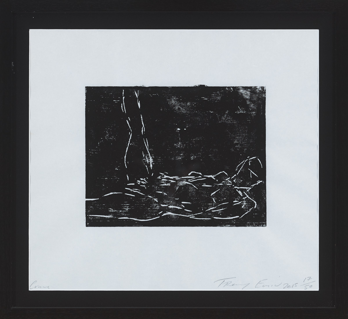 Tracey Emin (British, b.1963) CRANE, 2015 woodcut; (no. 17 from an edition of 50) signed, dated - Image 2 of 2