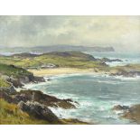 Frank McKelvey RHA RUA (1895-1974) ATLANTIC DRIVE, COUNTY DONEGAL oil on canvas signed lower left;