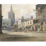 Alexander Williams RHA (1846-1930) OLD CANON STREET, ST PATRICK'S CLOSE, DUBLIN watercolour signed