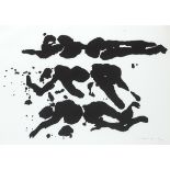 Louis le Brocquy HRHA (1916-2012) THE TÁIN. SLAIN MEN, 1969 lithographic brush drawing; (no. 53 from