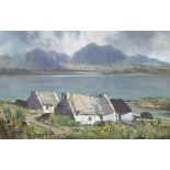 Rowland Hill ARUA (1915-1979) CONNEMARA LANDSCAPE oil on canvas signed lower right 15½ x 23½in. (