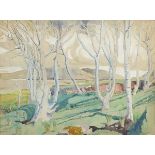 Harry Kernoff RHA (1900-1974) BEECH TREES, RENVYLE, CONNEMARA, 1933 watercolour signed and dated