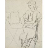 Norah McGuinness HRHA (1901-1980) ANNIE (SKETCH) pencil titled lower right; with artist's studio