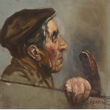 Seán Keating PRHA HRA HRSA (1889-1977) A STUDY OF DUSTMAN REILLY FOR THE KEY MEN, c.1958-1960 oil on