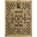 1884 The National Bank Limited 50th Anniversary poster Large monochrome print. Framed The