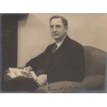 Eamon de Valera. Autographed original photograph by The Irish Press circa 1930. Vintage silver print
