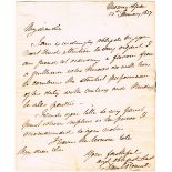 1827 (15 January) Daniel O'Connell letter to the Inspector General of The Munster Constabulary.