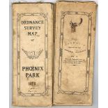 1929 Catholic Emancipation Centenary Celebration map of The Phoenix Park. An Eight Inches to One