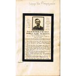 1906 Joseph Plunkett, his personal copy of The Ghosts of My Friends"" A novelty autograph album,