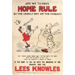 1901 Anti Home Rule posters posters by Winnie Burnard Depicting Campbell Bannerman and his Unruly