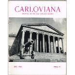 Carloviana, ten issues of the journal of the Old Carlow Society. 1960-1969. Scarce, sought after