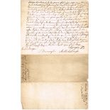 1747 Louth. Warrant for the arrest of Brabazon Eccleston, late Sheriff of County Louth. A one-page