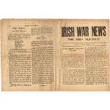 1916 (25 April) Irish War News No. 1 Vol. 1 first issue announcing the Rebellion Letterpress, pp4.