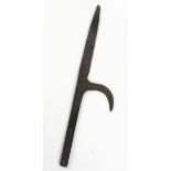 1798 Pike Head A blacksmith made wrought iron pike head, of a type used by United Irishmen in the