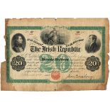 1866 (March 23) Twenty-Dollar Fenian Bond Printed by The Continental Bank Note Printing Company of
