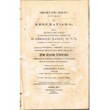 1824 A collection of Medical Dissertations Five dissertations, submitted to Dr George Baird of