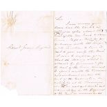 1803 (May 11) Letter from Bernard Shaw, Deputy Treasurer of The Irish Academy to Edward Jones Esq.