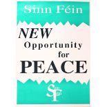 Sinn Fein peace process posters Unionist Disarmament" depicting two prominent Unionists holding an