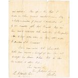 1828 (29 June) Letter from Robert Peel, Chief Secretary, at Dublin Castle, to Richard Willcocks An